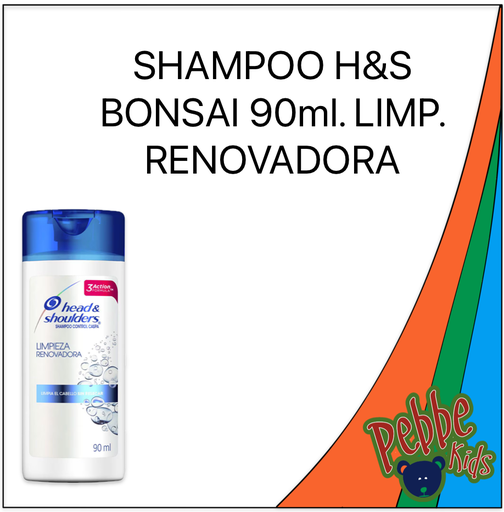 [1382] SHAMPOO H&S BONSAI 90ml. LIMP. RENOVADORA
