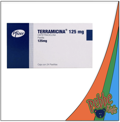 [43] TERRAMICINA PASTILLA 125mg. C/24 TABL.