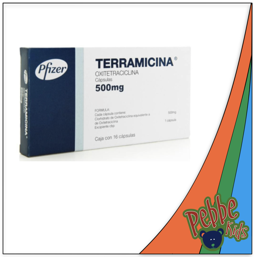 [113] TERRAMICINA CÁPSULA 500mg. C/16