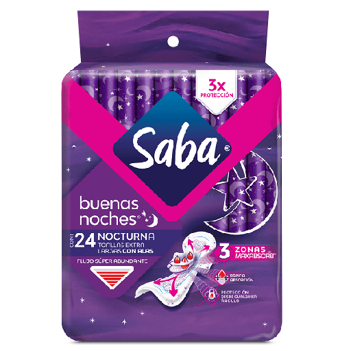 [372] TOALLA SABA B. NOCHES DESPACHADOR C/24