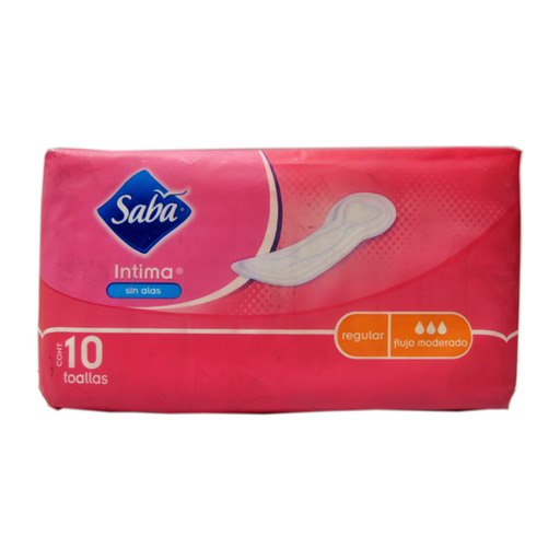 [317] TOALLA SABA INTIMA S/ALAS C/10 