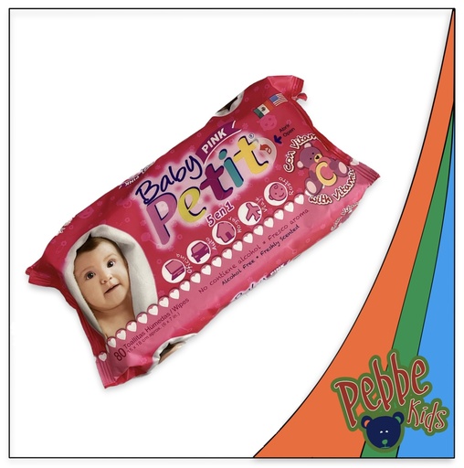 [2337] TOALLITA HÚMEDA PETIT ROSA C/80 