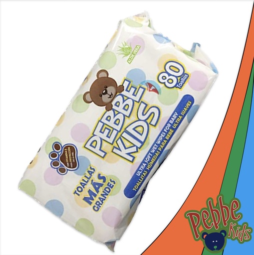 [245] TOALLITA HÚMEDA PEBBE KIDS C/80
