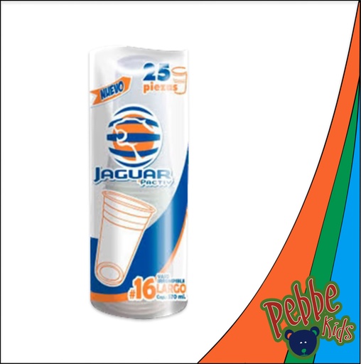 [769] VASO DE PLÁSTICO #16 NORMAL C/50 JAGUAR