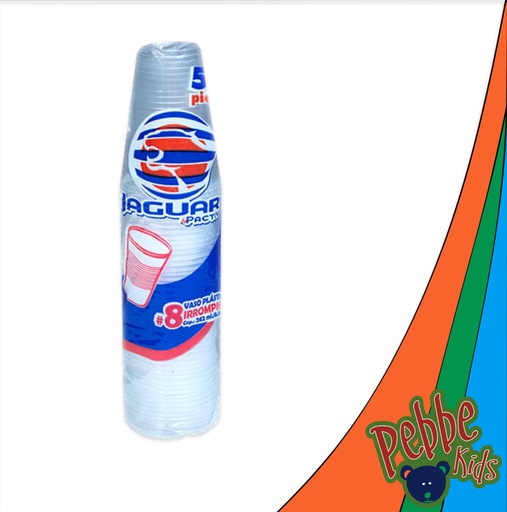 [309] VASO DE PLÁSTICO #8 C/50 JAGUAR