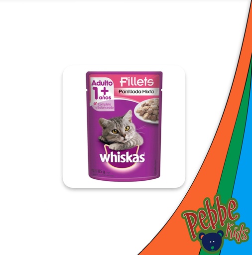 [796] WHISKAS SOBRE PARRILLA MIXTA C/8 DE 85gr.