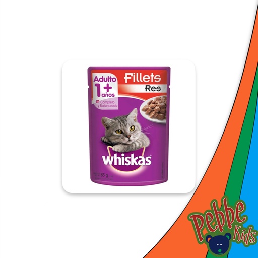 [124] WHISKAS SOBRE RES C/8 DE 85gr.