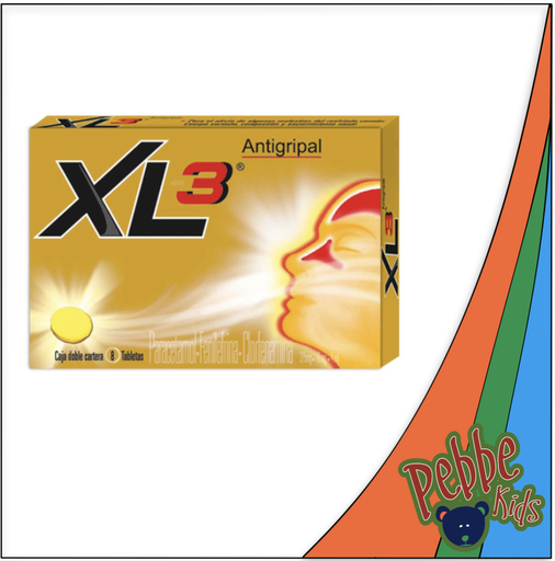 [123] XL-3 AMARILLO ANTIGRIPAL C/10 TABLETAS