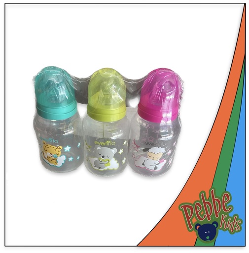 [88] BIBERON EVENFLO CHICO 4oz. PAQ. C/3