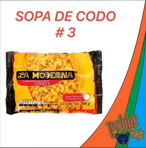[871] SOPA DE CODO #3 LA MODERNA