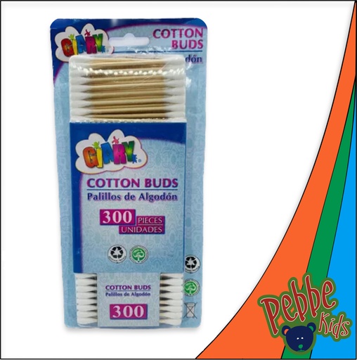 [738] COTONETE COTTON BUDS MAX ELEGANCE DE ALGODON C/300