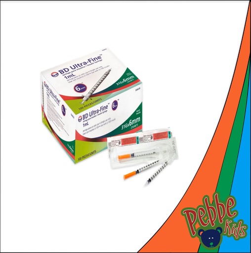 JERINGA 0.5ml. INSULINA ULTRAFINE C/100 (31G x 6mm.)