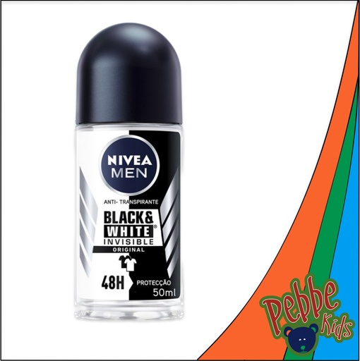 [695] DES. NIVEA ROLLON BLACK & WHITE ORIGINAL 50ml.