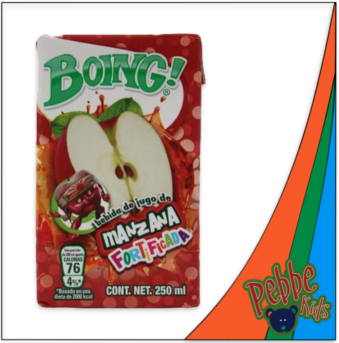 [358] JUGO BOING MANZANA 250ml. PIEZA
