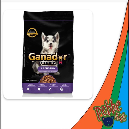 [670] CROQUETA GANADOR PREMIUM CACHORRO RAZA MEDIANA 20kg.