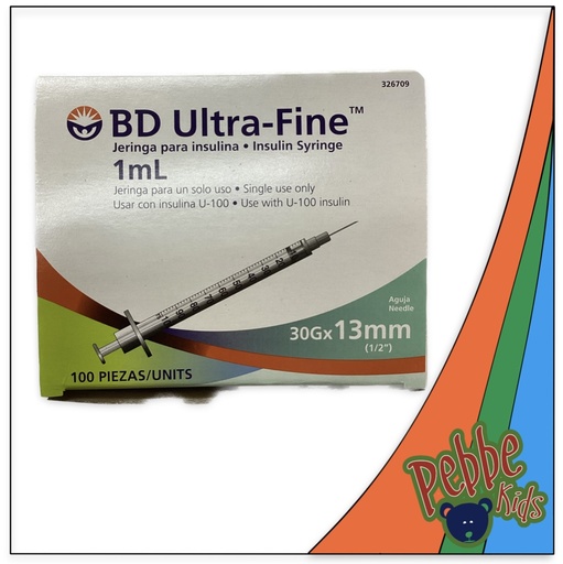 [326709] JERINGA 1ml. INSULINA ULTRAFINE C/100 (30G X 13mm.)