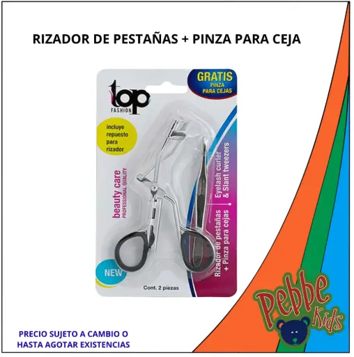 [77233] RIZADOR DE PESTAÑAS + PINZA PARA CEJA 