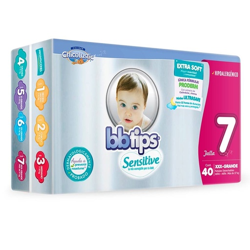 [1670] PAÑAL BBTIPS ETAPA 7 C/40