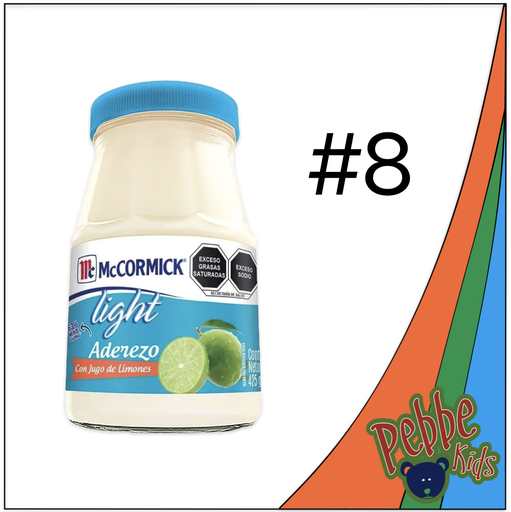 [1681] MAYONESA LIGHT #8 MCCORMICK 190gr. 