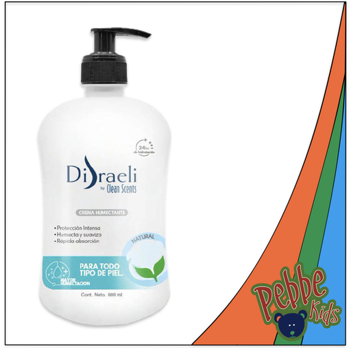 [1050] CREMA CORPORAL LÍQUIDA DISRAELI BY CLEAN SCENTS NATURAL 600ml.