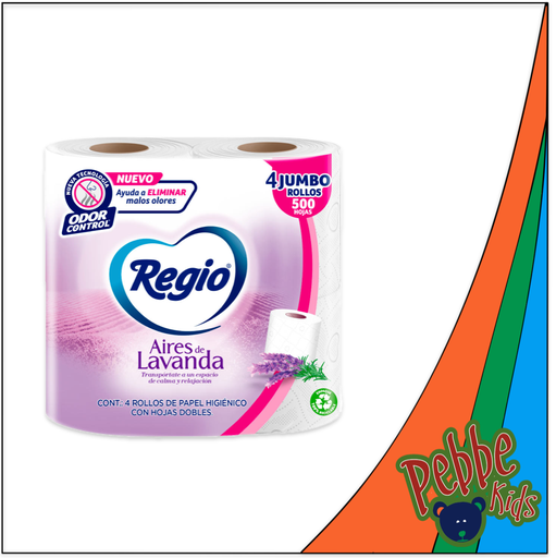 [1143] PAPEL HIG. REGIO AIRES LAVANDA 6/4 500H