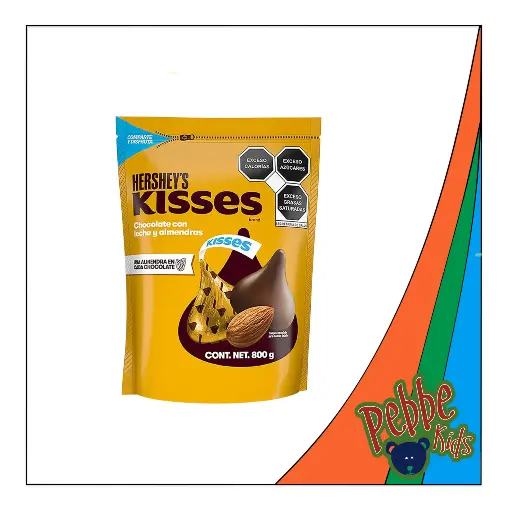 [1147] CHOCOLATE KISSES CON ALMENDRAS 800gr. 
