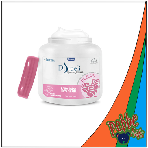 [1054] CREMA CORPORAL SÓLIDA DISRAELI BY CLEAN SCENTS ROSAS 650ml.
