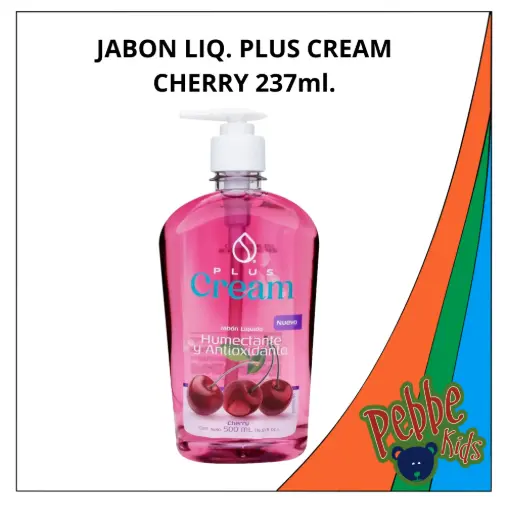 [1575] JABON LIQ. PLUS CREAM CHERRY 237ml.