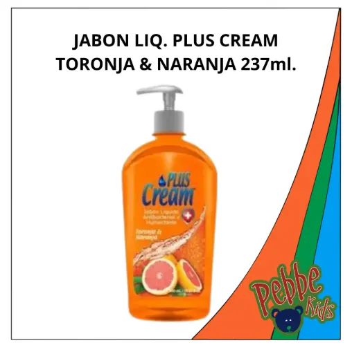 [1576] JABON LIQ. PLUS CREAM TORONJA & NARANJA 237ml.