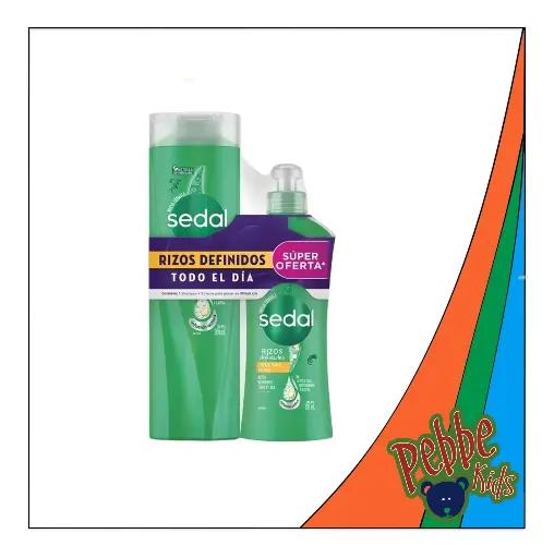 [1628] SHAMPOO SEDAL 300ml. RIZOS + CREMA 300ml