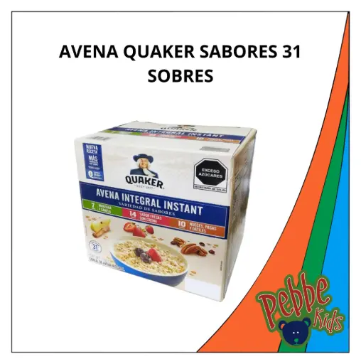 [1664] AVENA QUAKER SABORES 31 SOBRES