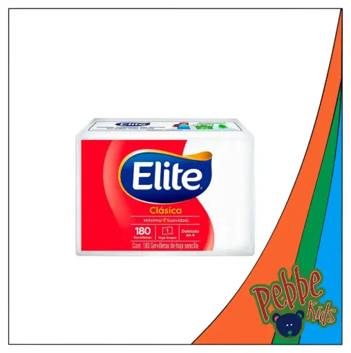 [1706] SERVILLETA ELITE ROJA 180HOJAS