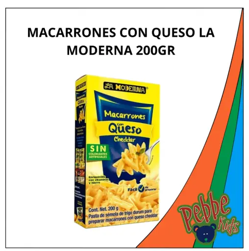 [2014] MACARRONES CON QUESO LA MODERNA 200GR