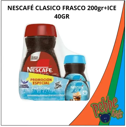 [2087] NESCAFÉ CLASICO FRASCO 200gr+ICE 40GR
